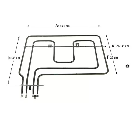 ΑΝΤΙΣΤΑΣΗ ANΩ ΚΑΙ ΓΚΡΙΛ ΦΟΥΡΝΟΥ ΚΟΥΖΙΝΑΣ BEKO 2200W