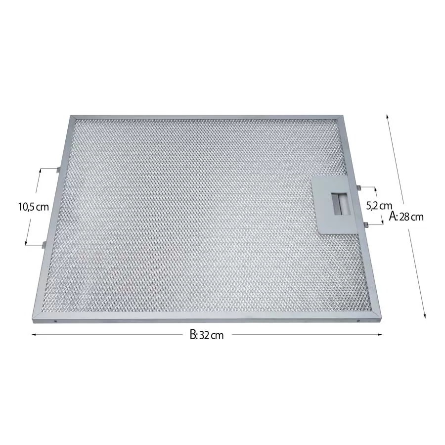 ΦΙΛΤΡΟ AΠΟΡΡΟΦΗΤΗΡΑ ΜΕΤΑΛΛΙΚΟ ΤΕΚΑ DΕ 28x32cm