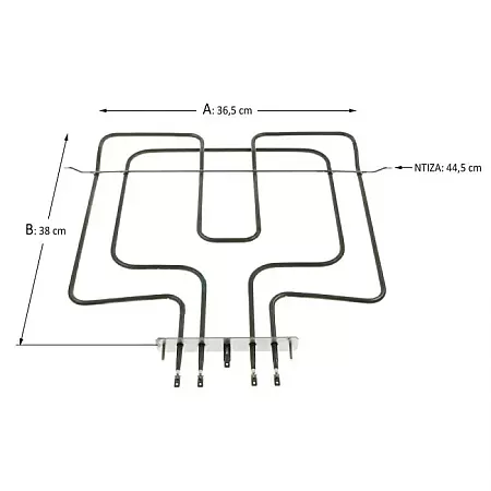 ΑΝΤΙΣΤΑΣΗ ΑΝΩ & ΓΚΡΙΛ ΦΟΥΡΝΟΥ ΚΟΥΖΙΝΑΣ WHIRLPOOL 900W+1600W