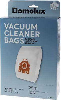 ΣΑΚΟΥΛΕΣ ΓΙΑ ΣΚΟΥΠΑ MIELE DOMOLUX ΣΥΜΒΑΤΕΣ ΜΕ TYPE FJM HYCLEAN 3D 5 ΤΕΜΑΧΙΑ