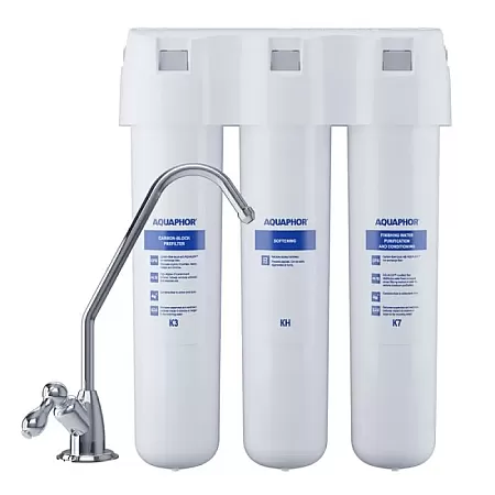 AQUAPHOR CRYSTAL H ΤΡΙΠΛΟ ΣΥΣΤΗΜΑ ΦΙΛΤΡΑΝΣΗΣ ΚΑΤΩ ΠΑΓΚΟΥ ΜΕ ΒΡΥΣΑΚΙ K3, KH, K7