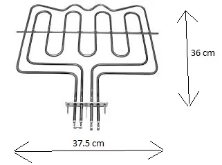 ANTIΣΤΑΣΗ ΑΝΩ & ΓΚΡΙΛ ΦΟΥΡΝΟΥ ΚΟΥΖΙΝΑΣ 2900W AEG/ELECTROLUX
