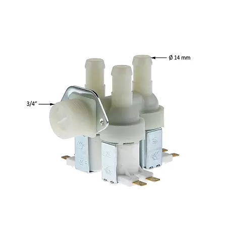 ΒΑΛΒΙΔΑ ΤΡΙΠΛΗ ΠΛΥΝΤΗΡΙΟΥ ΡΟΥΧΩΝ SIEMENS/BOSCH  90° / 14mm / 230V