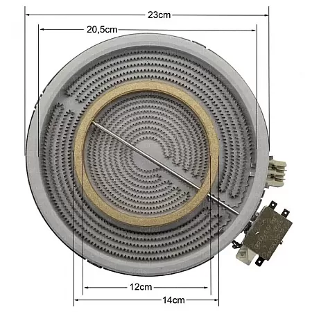 EΣΤΙΑ ΔΙΠΛΗ  ΚΕΡΑΜΙΚΗ EGO Φ230/140mm