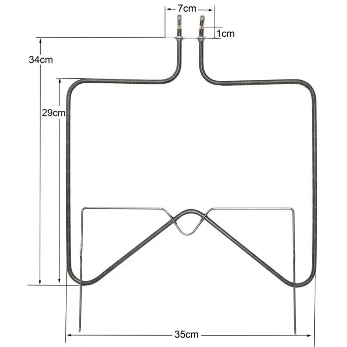 ΚΑΤΩ ΑΝΤΙΣΤΑΣΗ ΦΟΥΡΝΟΥ  ΚΟΥΖΙΝΑΣ WHIRLPOOL 1150W