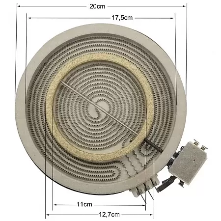 EΣΤΙΑ ΔΙΠΛΗ  ΚΕΡΑΜΙΚΗ ΕΙΚΑ 200mm (200mm/125mm)